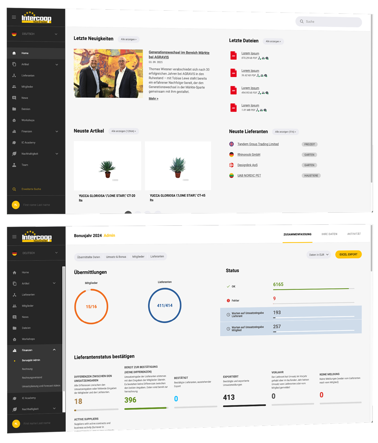 Intercoop Portal